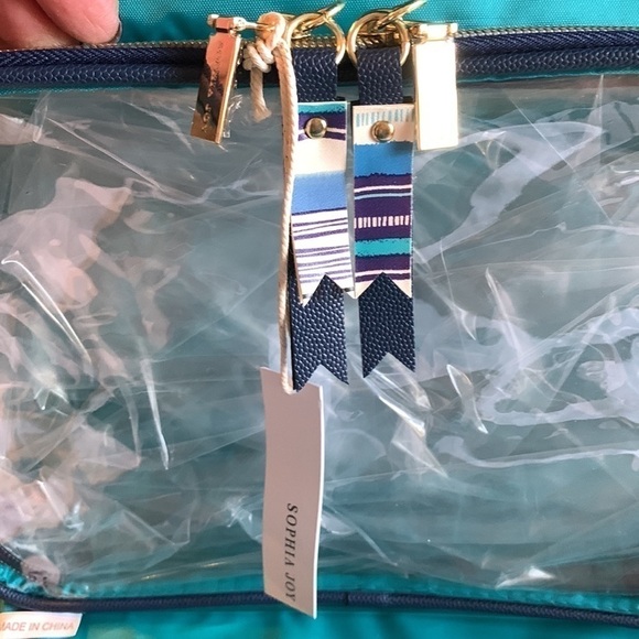 Sophia Joy Hanging Cosmetic Makeup Travel Bag Beauty Organizer Trifold - Picture 10 of 13